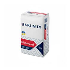 Штукатурка универсальная Krumix KM Universal гипсовая легкая 15 кг - фото