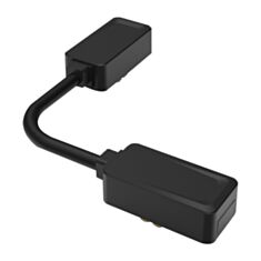 Кутовий гнучкий конектор живлення Ardero Ultra LD4002 для шинопроводу чорний - фото