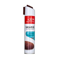 Спрей-фарба відновник Silver для нубука та замші 300 мл коричневий - фото