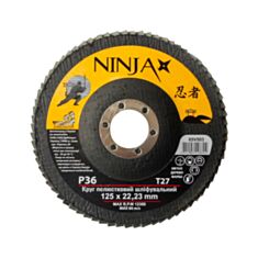 Круг пелюстковий шліфувальний Virok 65V503 Ninja Р36 Т27 125*22,23 мм - фото