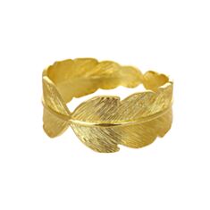 Кільце для серветок Bona Di Лист 992-343 золото - фото