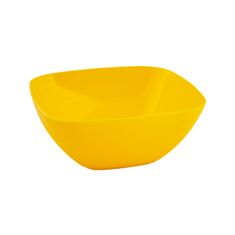 Салатник Алеана 24*24*9,5 см темно-жовтий - фото