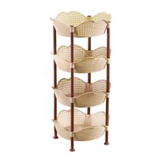 Этажерка ursev Pearl Glover 2131 21 4 ярусная беж - фото