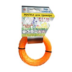 Жилка для тримера Virok 10V019 кручений овал 2,4 мм 15 м - фото