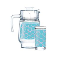Набір для води Luminarc Amsterdam Soffici Aqua P0964 E блакитний 7 пр - фото