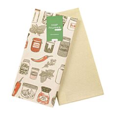 Набор вафельных полотенец Home Line Специи 183921 45*60 см терракотовый/шампань 2 шт - фото