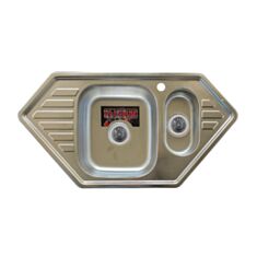 Кухонная мойка Platinum 9550D 95*50*18 см сатин - фото