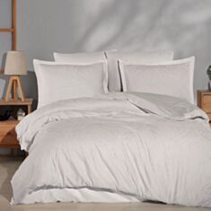 Комплект постільної білизни Clasy Tarva v1 Ecru 200*220 см білий - фото