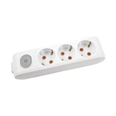 Колодка Viko Multi-let 90118300 3 гнізда з заземленням та вимикачем - фото