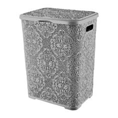 Корзина для белья Bursev 2130 01 60 л серый - фото