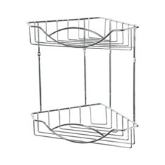 Полиця для ванни кутова AWD 2080046 2 ярусна - фото