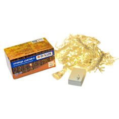 Гирлянда Delux CURTAIN С 256LED IP20 3*2 м теплый белый/прозрачный - фото