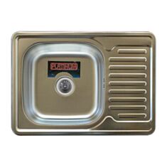 Кухонная мойка Platinum 7050 0,8 мм 70*50*18 см декор - фото