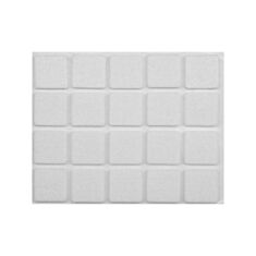 Прокладки самоклеючі повстяні Vorel 74841 20*20 мм 20 шт - фото