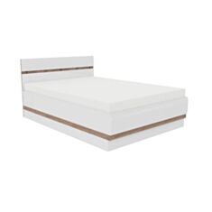 Ліжко Paris T3 180 дуб cонома трюфель/білий глянець - фото