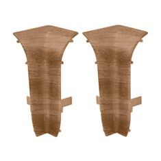 Комплект кутів внутрішніх для плінтуса ТІС 0084-ПЛГВК Дуб Равена 2 шт - фото