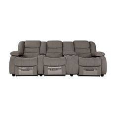 Диван-кинотеатр Честер 3 серый - фото