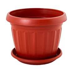 Горщик Алеана Терра з підставкою 10*8 см теракот - фото