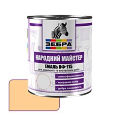 Емаль Zebra Народний Майстер ПФ-115 514 суха глина 0,25 кг - фото