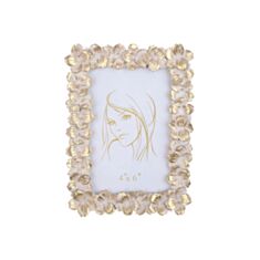 Фоторамка прямокутна BonaDi 459-010 10*15 см золото з білим - фото