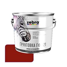 Грунтовка алкідна Зебра ГФ-021 червоно-коричнева 0,9 кг - фото