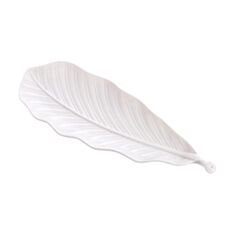 Блюдо порцелянове BonaDi 988-323 у формі листа 37 см - фото