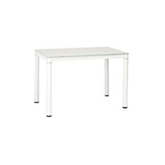 Стіл обідній скляний Galant білий - фото