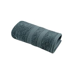 Рушник махровий Soho Luna Turquoise 30*50 см темно-сірий - фото