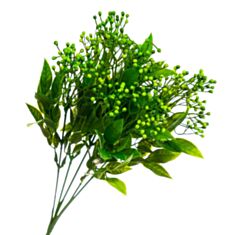 Декоративная ветка с зелеными ягодами Elisey 8001-001 37 см - фото