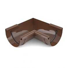 Кут ринви внутрішній Bryza 62-052 90° 125 мм коричневий - фото