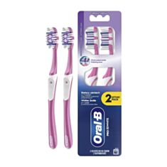 Зубна щітка Oral-B 59761 3D White 40 середня 2 шт - фото