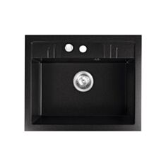 Кухонная мойка Ferro Mezzo II DRGM1/48/58BA графит - фото