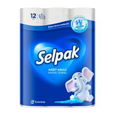 Рушник паперовий Selpak 12 шт - фото
