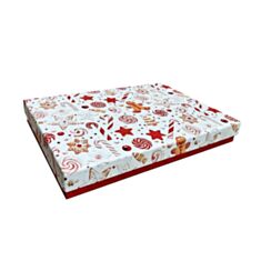 Коробка подарункова Дім Упаковки Різдвяні солодощі 180423693 36,5*25,5*5,5 см - фото