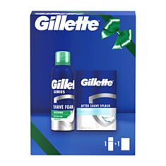 Набор Gillette Series Пена для бритья 200 мл + Лосьон после бритья 70 мл - фото