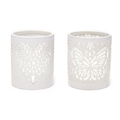 Підсвічник порцеляновий ажурний BonaDi 794-C10 13,8см - фото