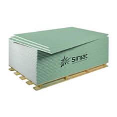 Гипсокартон Siniat Plato влагостойкий 2600*1200*12,5 мм - фото