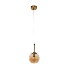 Люстра підвісна Altalusse INL-5046P-01 Antique brass & Amber - фото