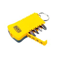 Викрутка СИЛА 302021 Брелок-ліхтарик CrV 4 біт - фото