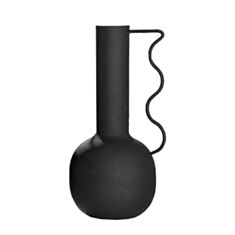 Ваза Gilde 56160 Brocca 11*14*25 см черная - фото