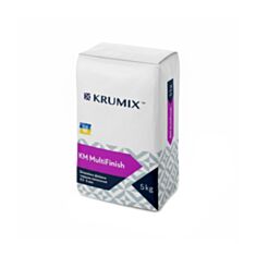 Шпаклівка фінішна Krumix КМ MultiFinish М гіпсова 5 кг - фото