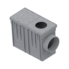 Бокс водостічний Vodaland Easy 817008-GY з горизонтальним відводом 140*310 см - фото