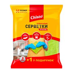 Серветка універсальна Chisto практик 3+1 шт - фото