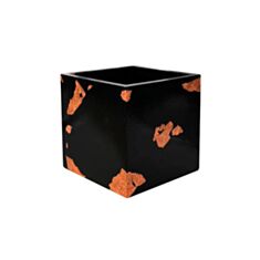 Стакан Cute квадратный черный с талью - фото