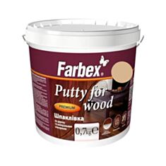 Шпаклівка Farbex для паркету дерев’яних та мінеральних поверхонь вільха 0,7 кг - фото
