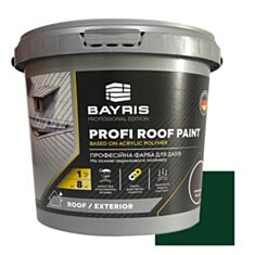 Фасадна фарба акрилова Bayris Profi Roof Paint матова зелена 1 кг - фото