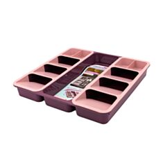 Органайзер Bursev Plastic 3 лінії 1169 06 фіолетово-рожевий - фото