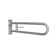 Поручень для ванної Nofer 15051.80.S Aisi 304 настінний відкидний - фото