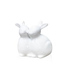 Декор белые кролики ETERNA 1702-15 - фото