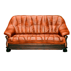 Диван Judith 3p оранжевый - фото